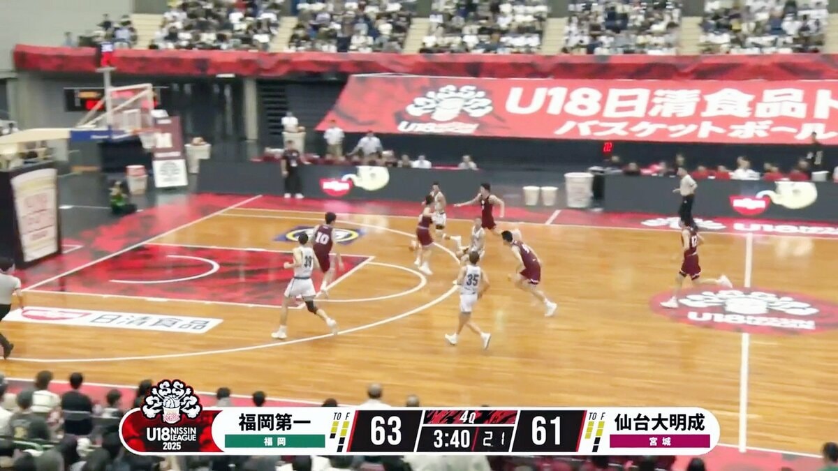 瞬き厳禁！河村勇輝を彷彿させる“曲芸パス”にアリーナ大歓声 福岡第一