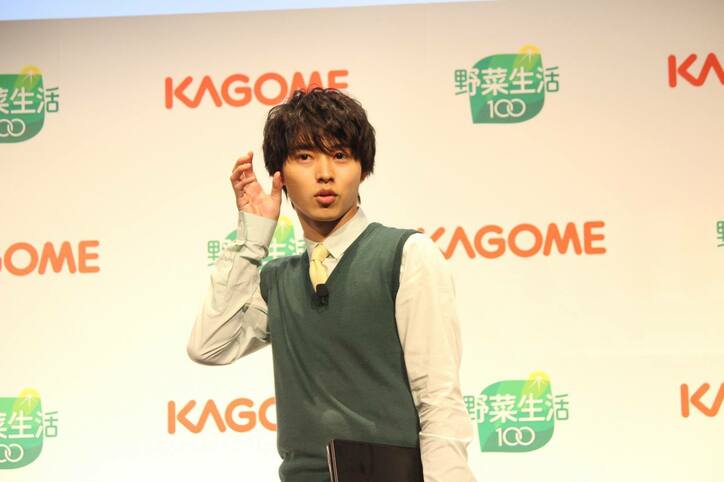 大好物はあのおかず？ 山﨑賢人が野菜先生に扮して初めての授業を開催