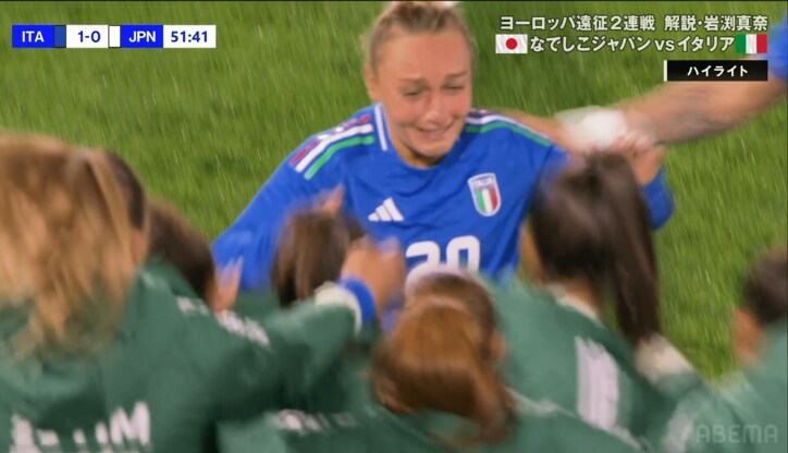 歓喜の涙を流すグレッジ