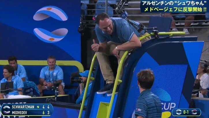 ロシアの若き癇癪玉、“審判台襲撃”でポイント・ペナルティ