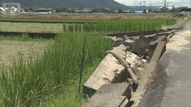 “応急措置”でも水使えず…全面復旧めど立たず　壊れた“農業インフラ”で打撃