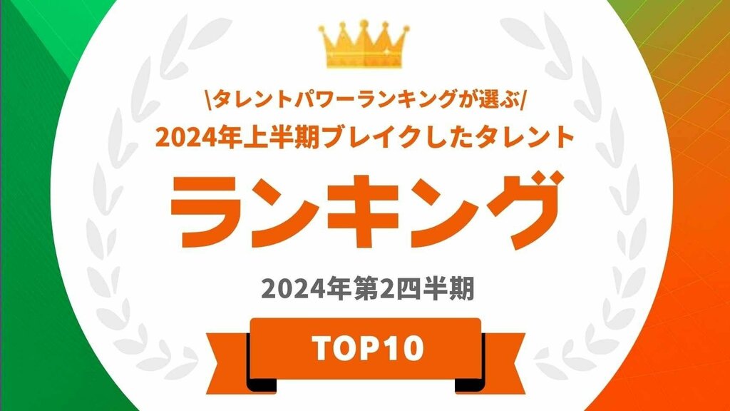 2024年上半期にブレイクした男性・女性タレントを発表 1位は宮世琉弥・河合優実【タレントパワーランキング】