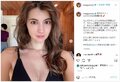 マギーの美しいデコルテ際立つキャミ姿にファン称賛「女神降臨」「ハリウッド女優感ある」