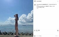 「スタイルすごい！」 溝端葵、ビキニ姿の美ボディショットに反響「夏の終わりに最高のグラビア」