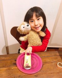 みきママ『トイレットペーパーの芯でロールケーキです！』