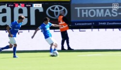 衝撃！ 伊東純也、直接FKで２試合連続ゴール「めちゃくちゃいい弾道」GK小久保玲央ブライアンの牙城を破る サポーター暴動で17分間中断と試合は大荒れ…