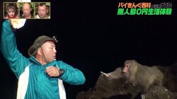 野生の猿、バイきんぐ西村に襲いかかる　無人島で食材かけた手に汗握るシーソーゲームに小峠英二「緊張感のある回」
