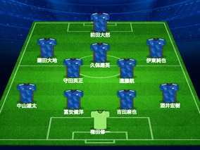 日本代表がアメリカ戦のスタメン発表！　久保建英や鎌田大地が先発、南野拓実はベンチスタート