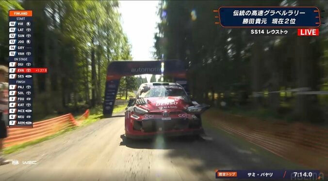 世界ラリーでトヨタのエースが大クラッシュ 車が3回転するも走行継続「思ったよりタイトで…」ドライバー不測の事態を振り返る 5枚目