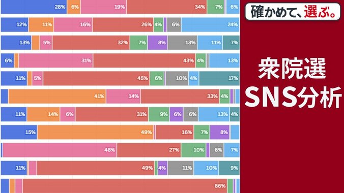 衆院選でSNSの話題はどう変化？　各党のフォロワー増減や注目ワードをグラフで解説【衆院選2026】 1枚目