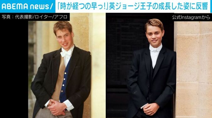 そっくりな親子比較ショット