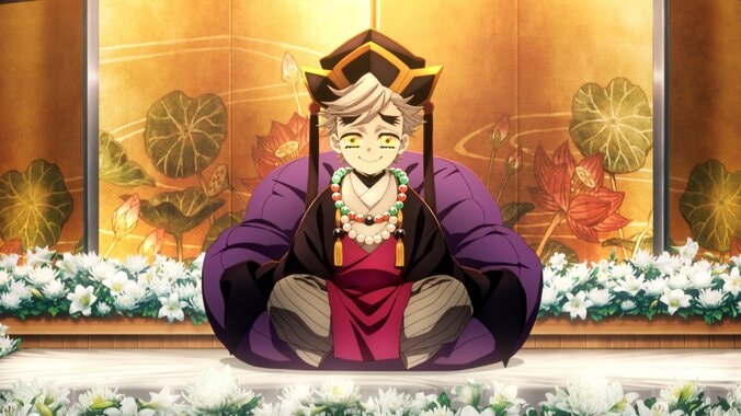 电影版《鬼灭之刃》无限城篇角色宣传片连续八周公开，第6弹主角是上弦之贰・童磨。