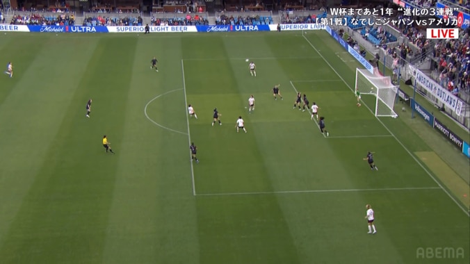 世界女王アメリカから追撃弾！“頭利き”なでしこFWに「やっぱストライカー」「流石だ」植木理子が秀逸ヘディング炸裂 5枚目