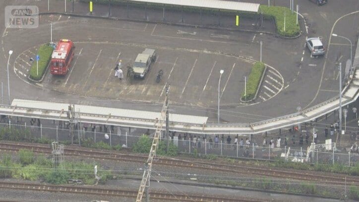 JR蘇我駅／14日午前9時前