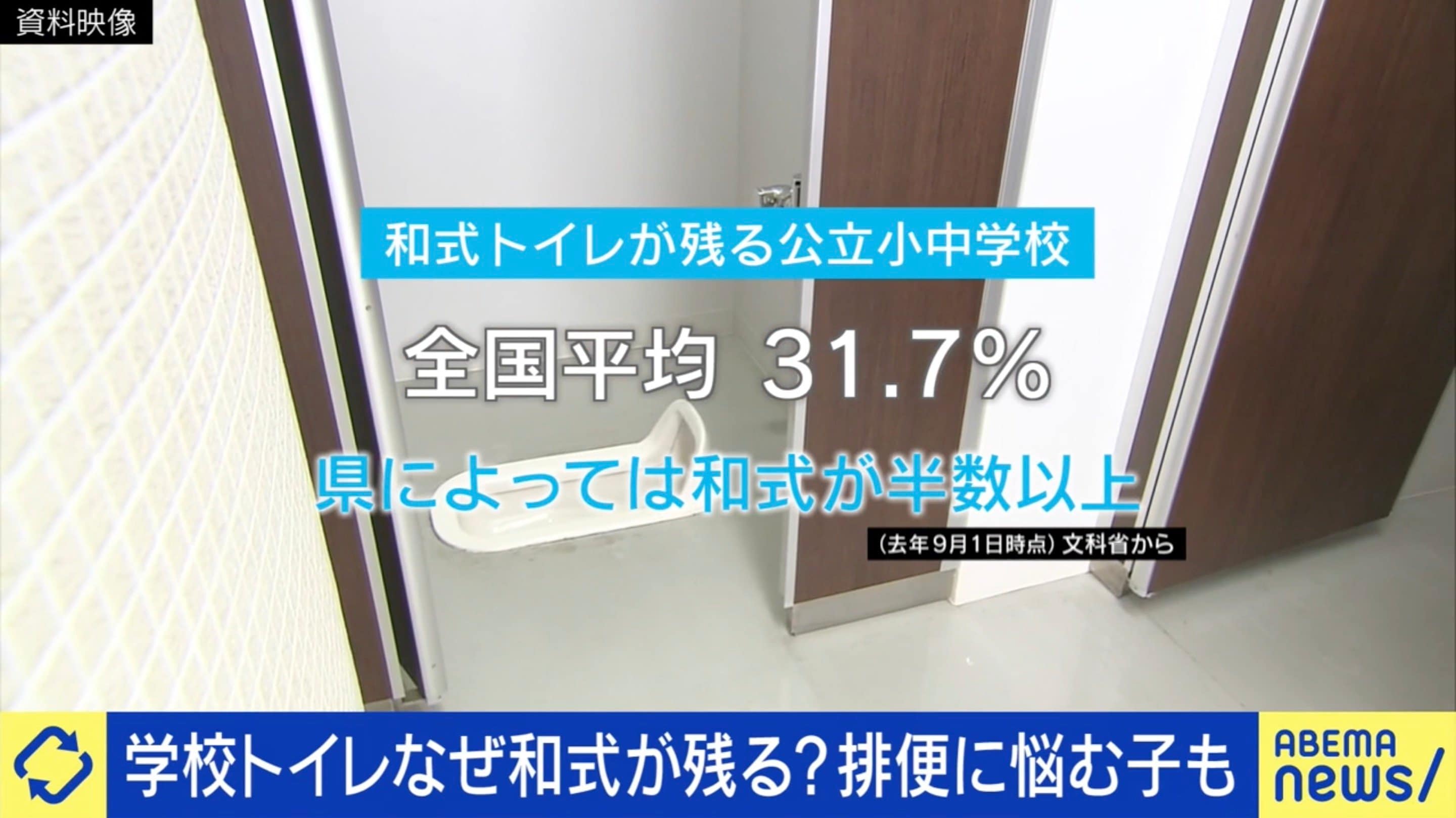 学校トイレ なぜ“和式”残る？ 専門家「大腸菌数は洋式の164倍」泉元市長「国が予算をつければできる。エアコンもそうだった」排便しやすい環境どう作る？  | 国内 | ABEMA TIMES | アベマタイムズ