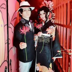 かつみ・さゆりが夫婦揃って「鬼滅の刃」鬼舞辻無惨に変身！「すごい完成度」「完璧です」と反響続々