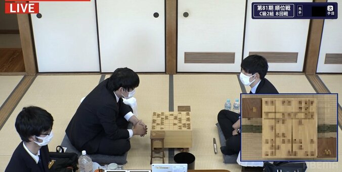 佐々木大地七段VS長谷部浩平五段 注目の戦型は「矢倉」に／将棋・順位戦C級2組 1枚目