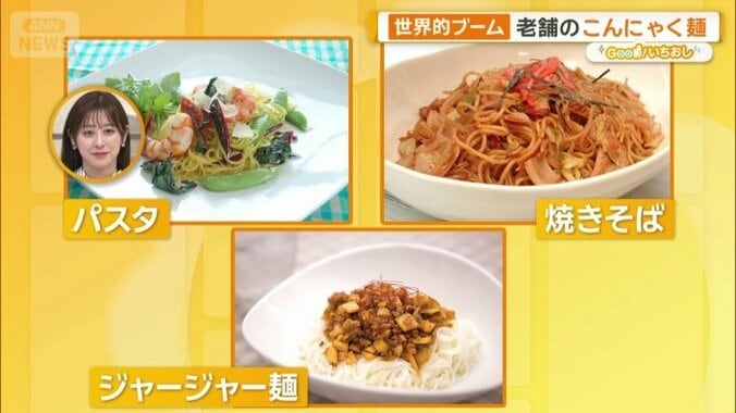 麺をこんにゃくにすることで低カロリー