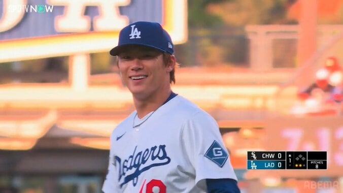 実際の山本由伸投手の笑顔