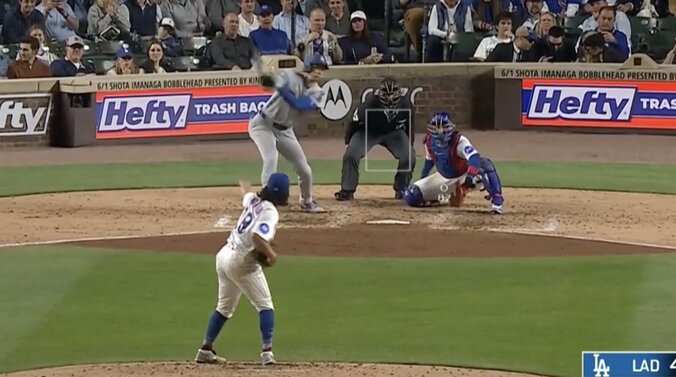 【写真・画像】球場騒然！ 今永昇太に“イライラ”「やられたな」「エグい」 高低差を使って完全翻弄→ド軍の大砲が“膝突き三振”「気の毒やな」　1枚目