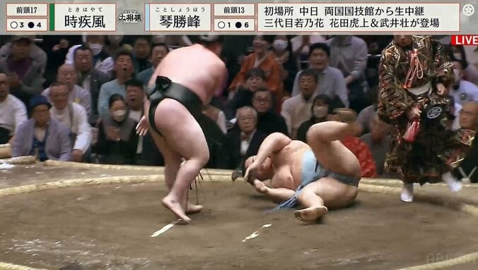 テレビ番組と同じように大きなリアクションを取る勝俣州和