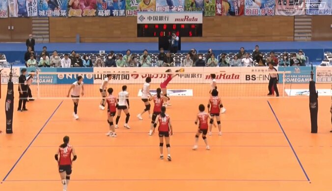 揺れ動くフローターサーブ