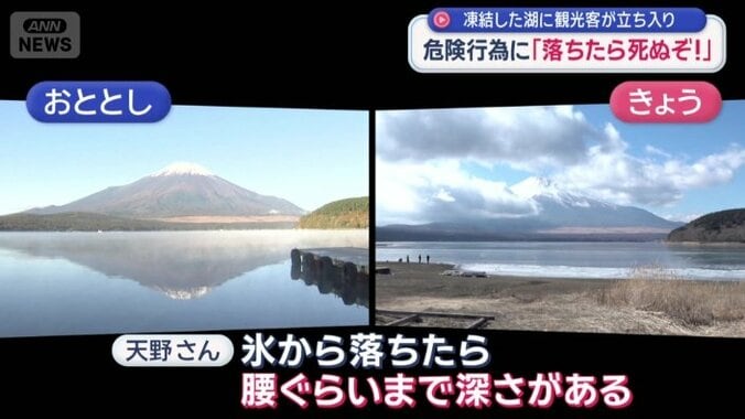 今年は水位が激減している