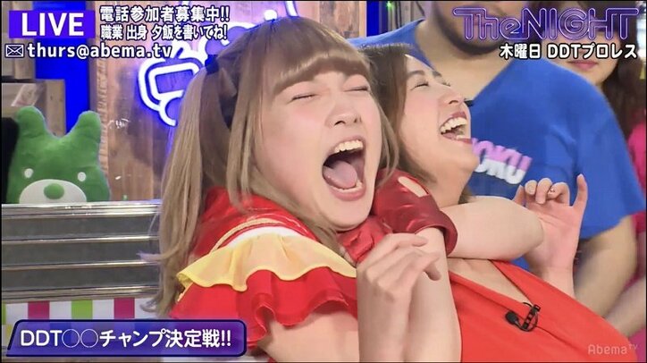 放送事故 伊藤麻希 グラドル佐山彩香にチョークスリーパー ニュース Abema Times