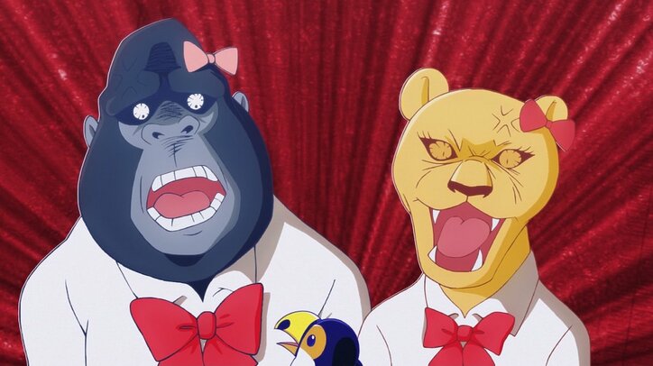 アニメ「アフリカのサラリーマン」第1話、トカゲ＆オオハシが肉食女子高生に絡まれて…？　先行カット解禁