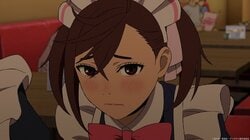 在女僕咖啡廳打工的辣妹高中生…害羞到不行的“萌萌氣功砲”可愛得讓人心動《膽大黨》第19話