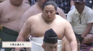 格安即決 何あの柄？」「かわいい」「逆さミッキーじゃん」新十両23歳の 相撲