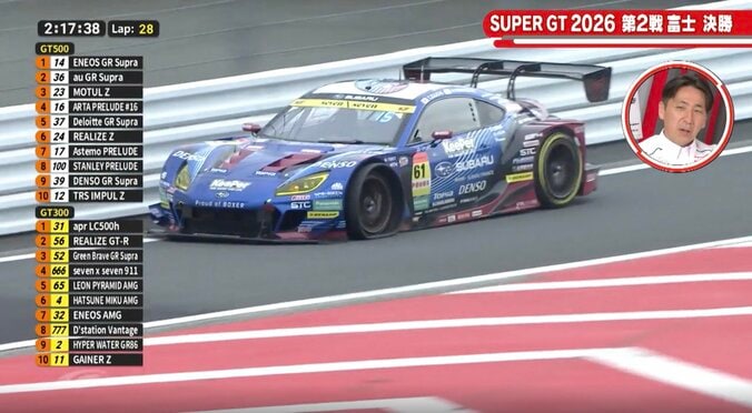 突然のバーストに騒然…驚速BRZが“急失速”した舞台裏 「重すぎたんですよね」ホームストレートで起きた衝撃光景 5枚目