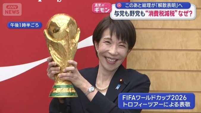 トロフィーツアーによる表敬