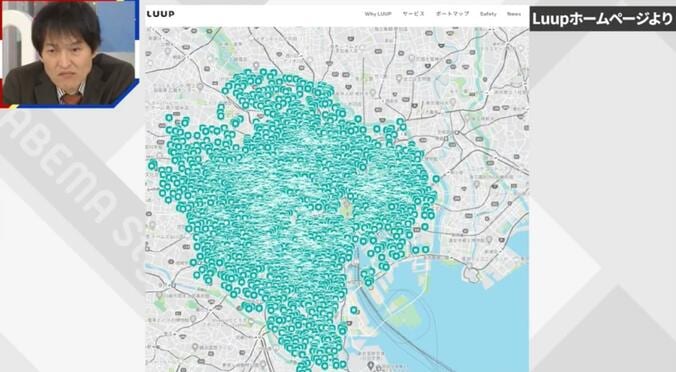 荒川を越えるとゼロ！？不可解な「LUUPポート分布マップ」…貸出・返却場所が一つもない理由