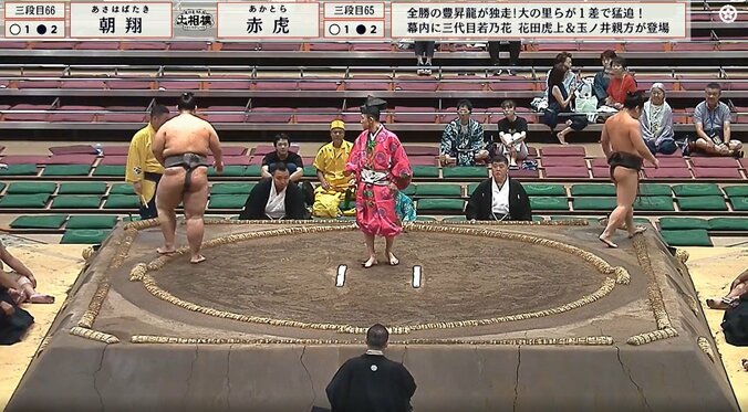 物言い協議にキョトン