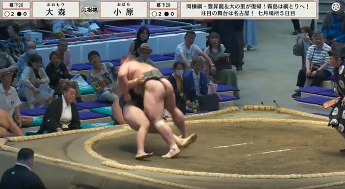 背筋力265kgの男前力士がまさかの顔面プレス&1分超の激闘であわや!「まわし解けそう」「見えちゃう!」視聴者ヒヤリ 2枚目