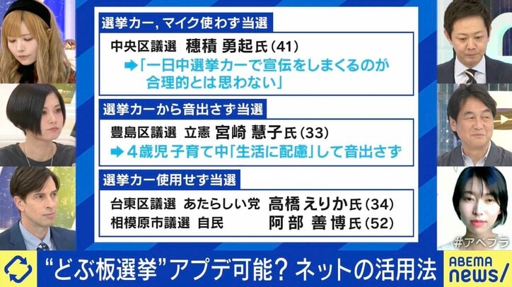 選挙カーで生配信断念のグラドルRaMu「投票所行くのも特定される」 初当選の今井瑠々議員「『街宣車来なかったけど…』という苦情もある」 選挙アプデを考える