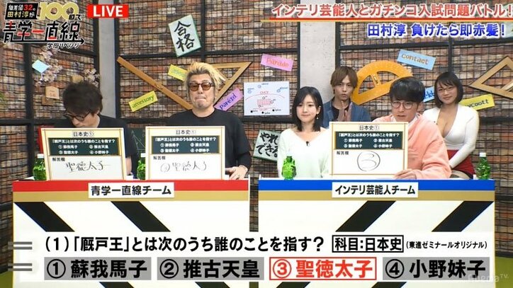 田村淳、学力対決で敗れ懐かしの赤髪に「当時は相当病んでいた」