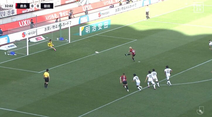  【映像】鈴木優磨がGK川島を沈めた一撃