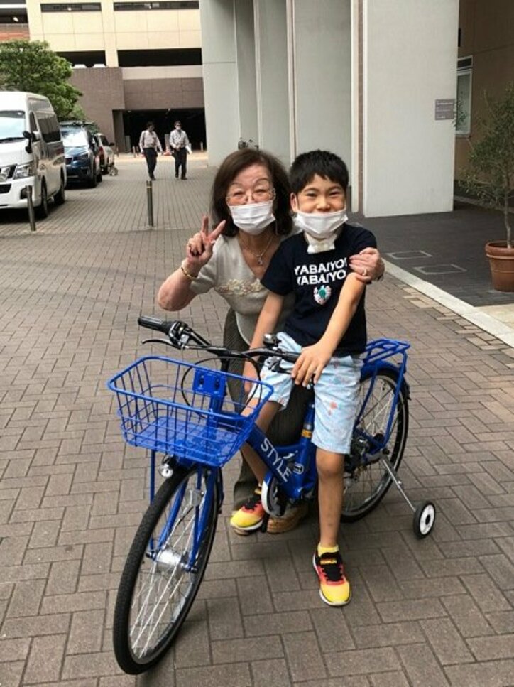 野田聖子氏、4年ぶりに買い換えた息子の自転車「体重も26キロごえ」