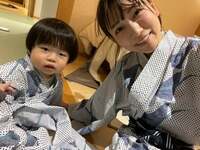 桃『親子3世代、浴衣で過ごす夜。』