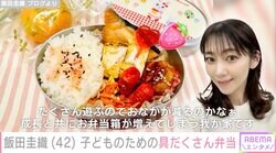飯田圭織、10歳息子と6歳娘のために作った具だくさん弁当を公開「成長と共にお弁当箱が増えてしまう我が家です」