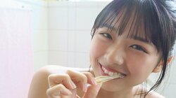 桑島海空、約1年ぶりの『週プレ』で自然体なグラビア 「髪が伸びてきていつもと少し雰囲気の違うカットに」