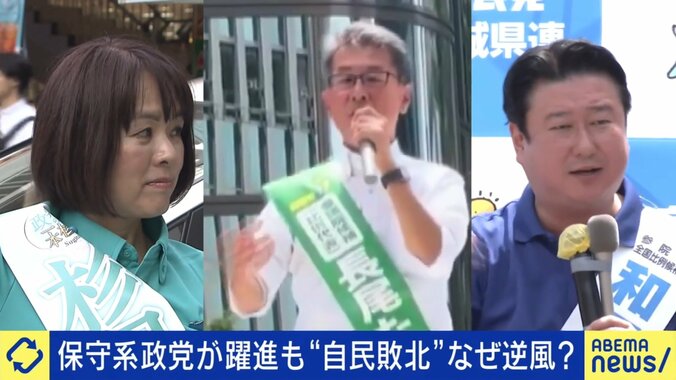 自民候補の3人