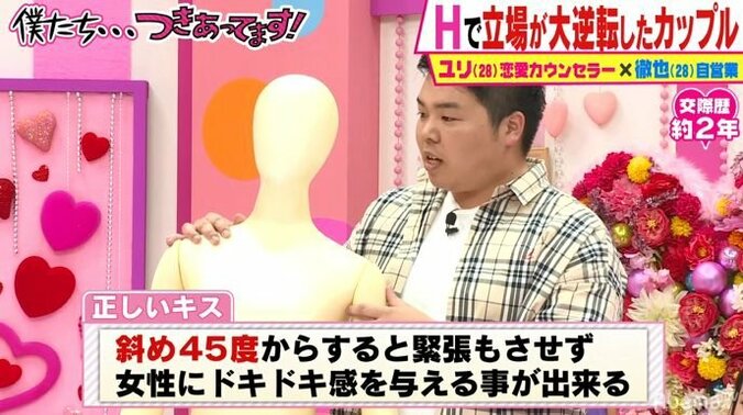 「女性が1番ドキドキするキスの仕方とは？」テクニックを駆使し美女をオトした非モテ男が伝授　かまいたちも納得「なるほど！」 6枚目