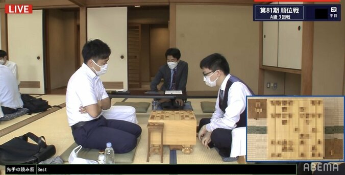 永瀬拓矢王座VS菅井竜也八段 戦型は「中飛車」に／将棋・順位戦A級 1枚目