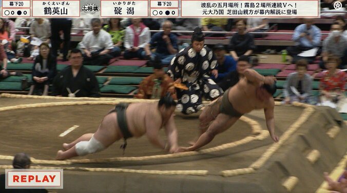 力士が土俵下に頭から落下 あわやの場面を“すごい受け身”で危機回避 驚異の身体能力に「すごい身のこなし」反響 3枚目