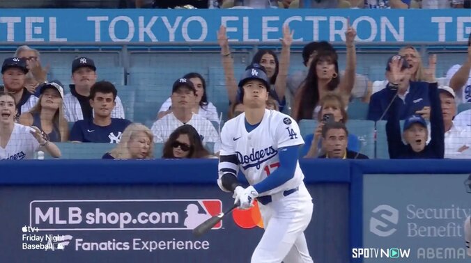 【映像】大谷、左中間スタンドへ着弾した127m特大アーチ