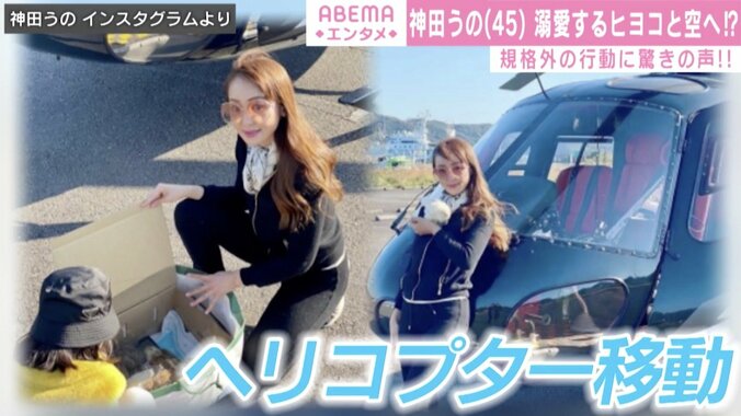 空飛ぶヒヨコ!?神田うの、規格外な行動に反響「スケール違いすぎて最高です」「VIP送迎ですね」 1枚目