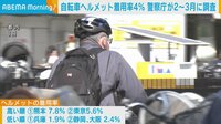 警察庁が2~3月に調査 自転車ヘルメット着用率4%